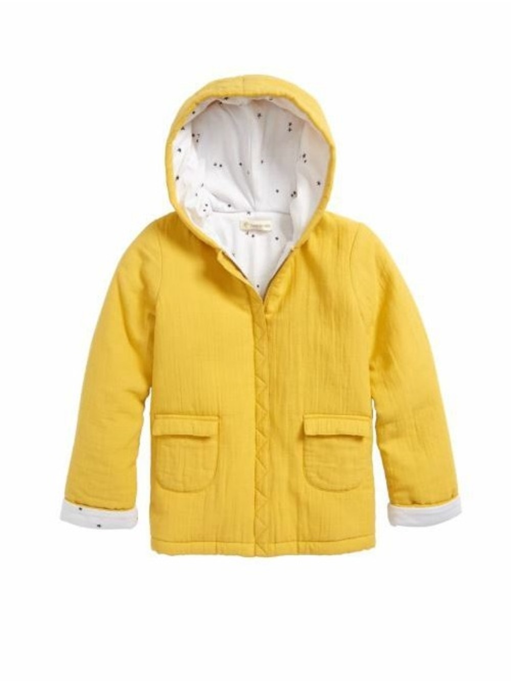 Kids' Tucker & Tate Yellow Hooded Quilted Jacket - Lightweight Cozy Coat